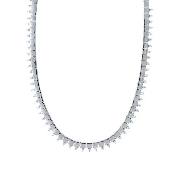 Galicia Custom 14k White Gold Diamond Necklace Galicia Fine Jewelers Scottsdale, AZ