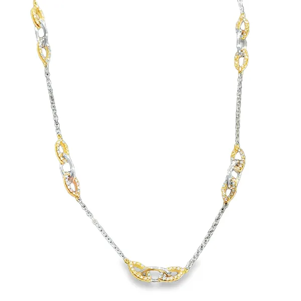 Diamond Two-Tone 18K Necklace Galicia Fine Jewelers Scottsdale, AZ