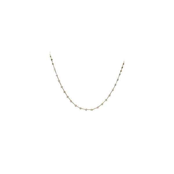 Multi-Shape Diamond Link Necklace in 14K Yellow Gold Galicia Fine Jewelers Scottsdale, AZ