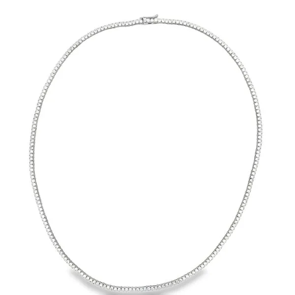 Diamond Tennis Necklace in 14K White Gold Galicia Fine Jewelers Scottsdale, AZ