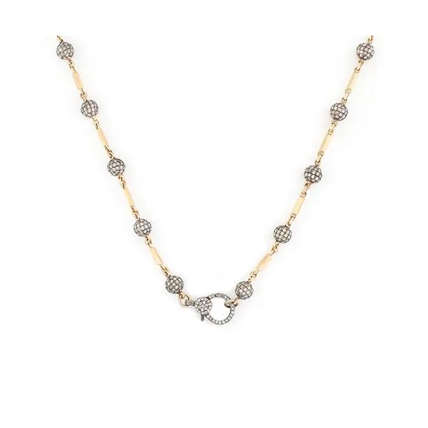 Diamond Pave Chain Necklace in 14K Yellow Gold Galicia Fine Jewelers Scottsdale, AZ