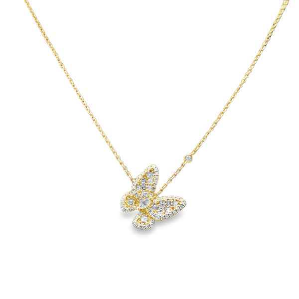 Butterfly Necklace in 18K Yellow Gold Galicia Fine Jewelers Scottsdale, AZ