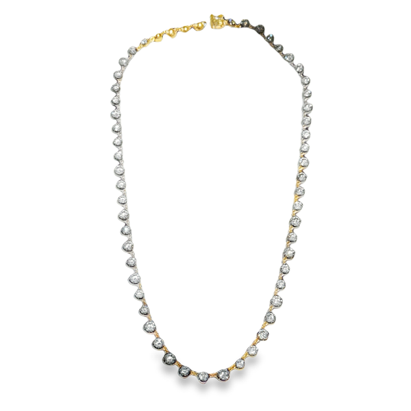 Diamond Colet Setting Necklace Image 2 Galicia Fine Jewelers Scottsdale, AZ