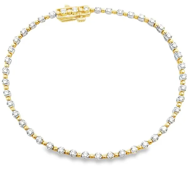 14K Yellow Gold Diamond Tennis Bracelet Galicia Fine Jewelers Scottsdale, AZ