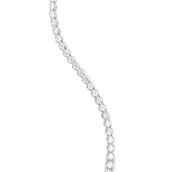 14K White Gold Round Diamond Tennis Bracelet Image 2 Galicia Fine Jewelers Scottsdale, AZ