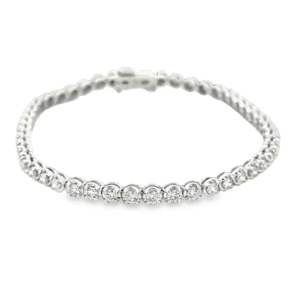 14K White Gold Round Diamond Tennis Bracelet Galicia Fine Jewelers Scottsdale, AZ