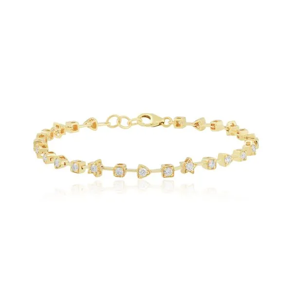 Diamond Bezel Mix-Shape Tennis Bracelet Galicia Fine Jewelers Scottsdale, AZ