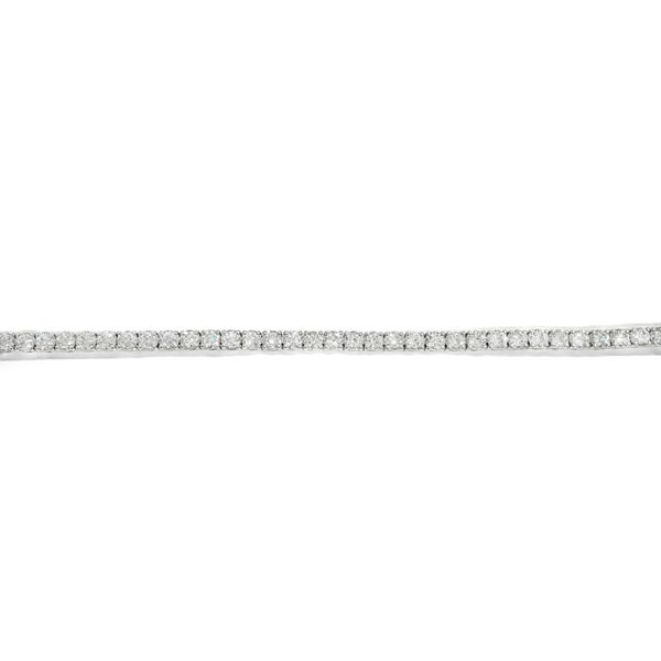 14K White Gold Round Brilliant Tennis Bracelet Image 4 Galicia Fine Jewelers Scottsdale, AZ