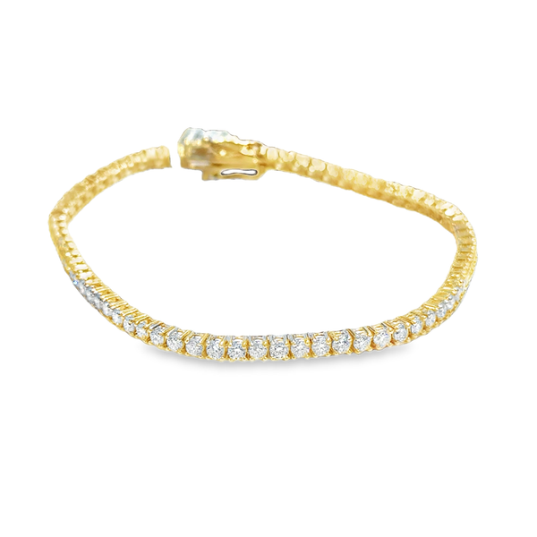 14K Yellow Gold Diamond Tennis Bracelet Galicia Fine Jewelers Scottsdale, AZ