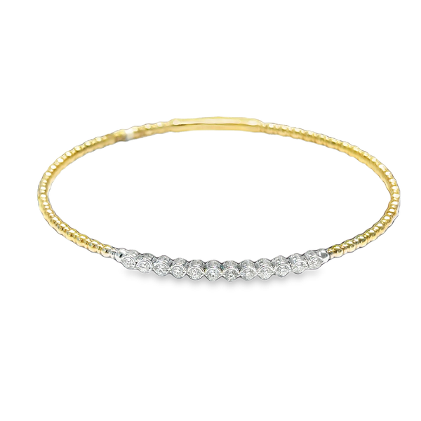 Diamond Bezel Set Flexi Bangle Bracelet Galicia Fine Jewelers Scottsdale, AZ
