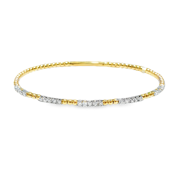 Diamond Line Section Flexi Bangle Bracelet Galicia Fine Jewelers Scottsdale, AZ