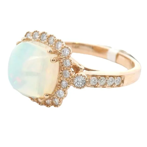 Opal Diamond Ring Image 3 Galicia Fine Jewelers Scottsdale, AZ