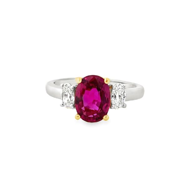 Thailand Pink-Red Ruby Diamond Ring Galicia Fine Jewelers Scottsdale, AZ