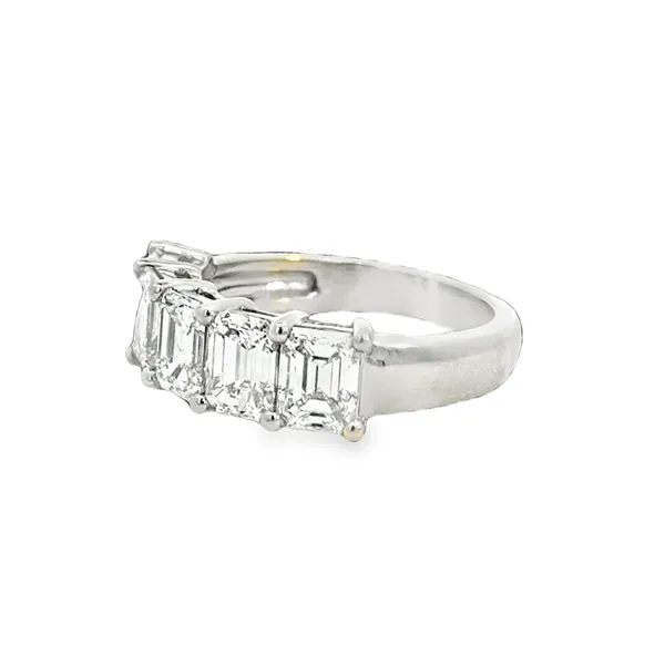 Platinum 5 Diamond Anniversary Band Image 2 Galicia Fine Jewelers Scottsdale, AZ