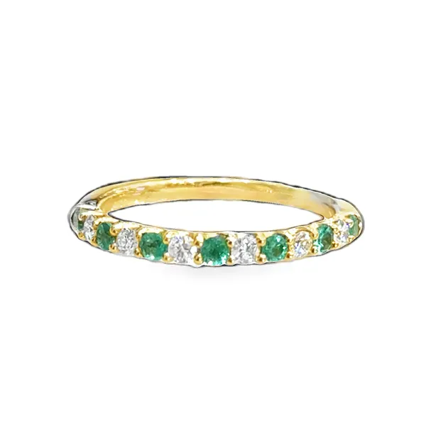Emerald Diamond Alternating Band Galicia Fine Jewelers Scottsdale, AZ