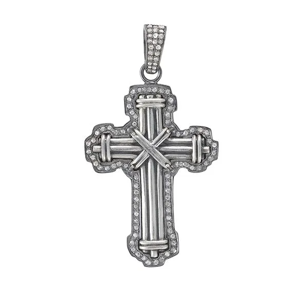 Galicia Custom Sterling Silver Diamond Cross Galicia Fine Jewelers Scottsdale, AZ