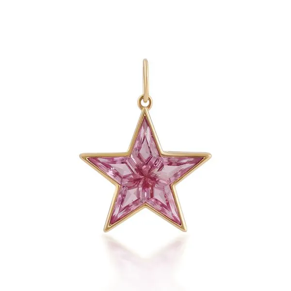 Pink Topaz Star Pendant in 14K Yellow Gold Galicia Fine Jewelers Scottsdale, AZ