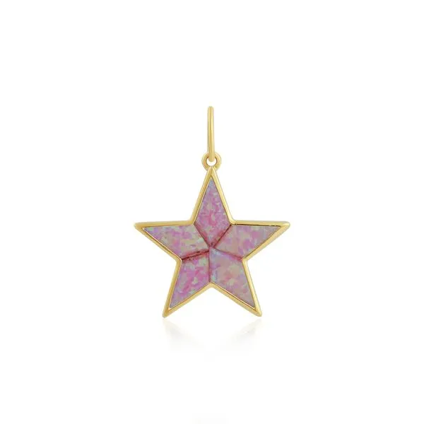 Pink Opal Star Pendant in 14K Yellow Gold Galicia Fine Jewelers Scottsdale, AZ
