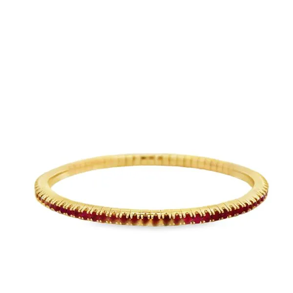 Ruby 14K Yellow Gold Stretch Bracelet Galicia Fine Jewelers Scottsdale, AZ