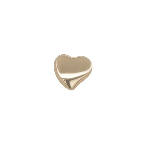 Galicia Custom 14k Yellow Gold Single Heart Stud Earring Galicia Fine Jewelers Scottsdale, AZ