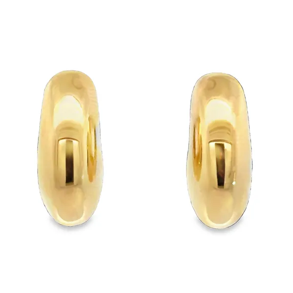 14K Yellow Gold Puffed Dome Huggie Earrings Galicia Fine Jewelers Scottsdale, AZ