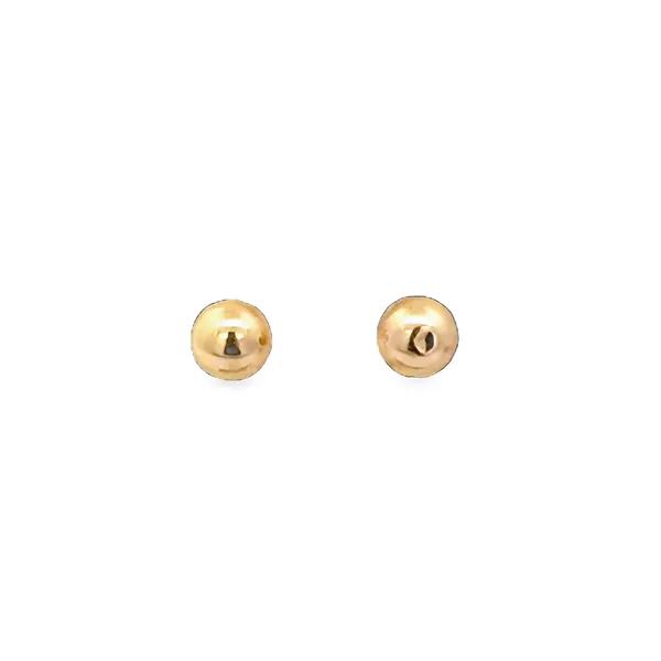 14K Yellow Gold 5mm Push Back Earrings Galicia Fine Jewelers Scottsdale, AZ