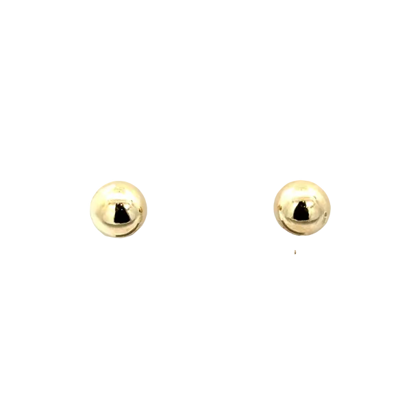14K Yellow Gold 7mm Screwback Earrings Galicia Fine Jewelers Scottsdale, AZ