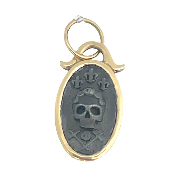 Gold Skull Pendant Charms Galicia Fine Jewelers Scottsdale, AZ