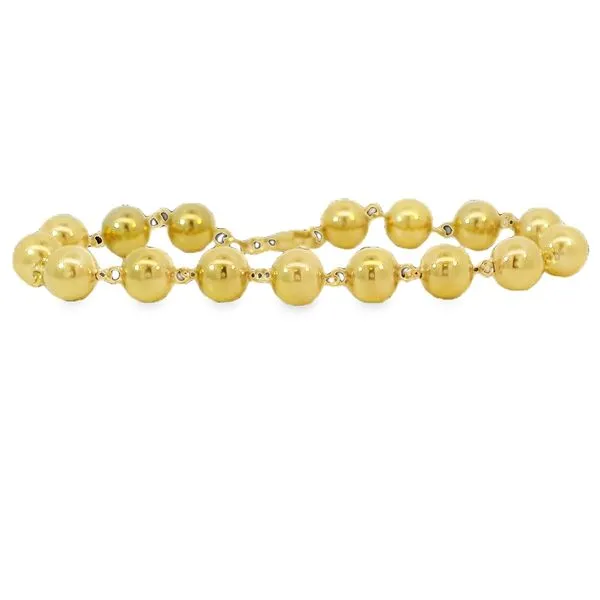 Round Bead Link Gold Bracelet Galicia Fine Jewelers Scottsdale, AZ