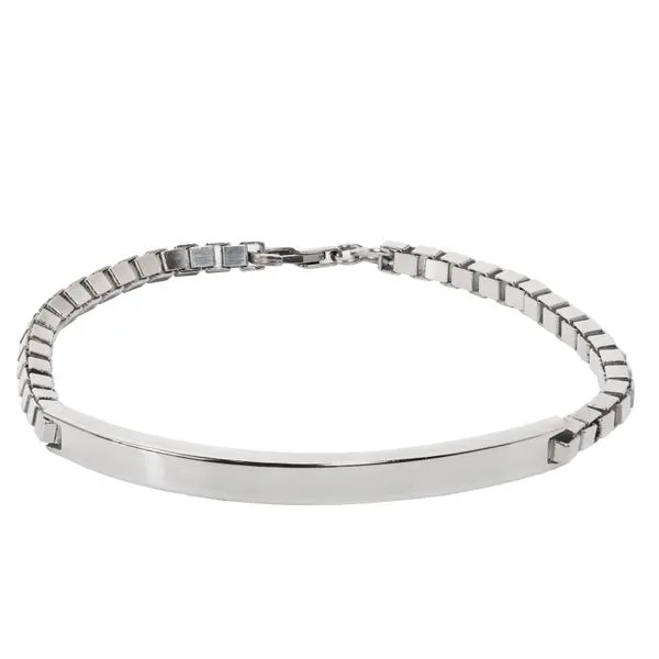 Galicia Custom Sterling Silver  Box chain &  ID Bracelet Galicia Fine Jewelers Scottsdale, AZ