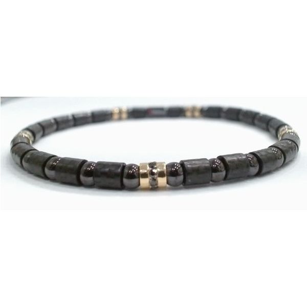 18K Yellow Gold Carbon Black Diamond Bracelet Galicia Fine Jewelers Scottsdale, AZ