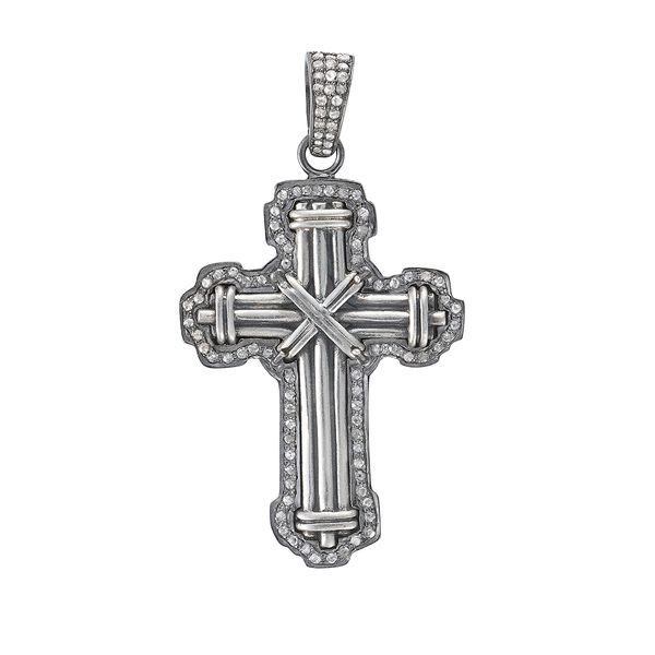 Galicia Custom Sterling Silver Diamond Cross Galicia Fine Jewelers Scottsdale, AZ