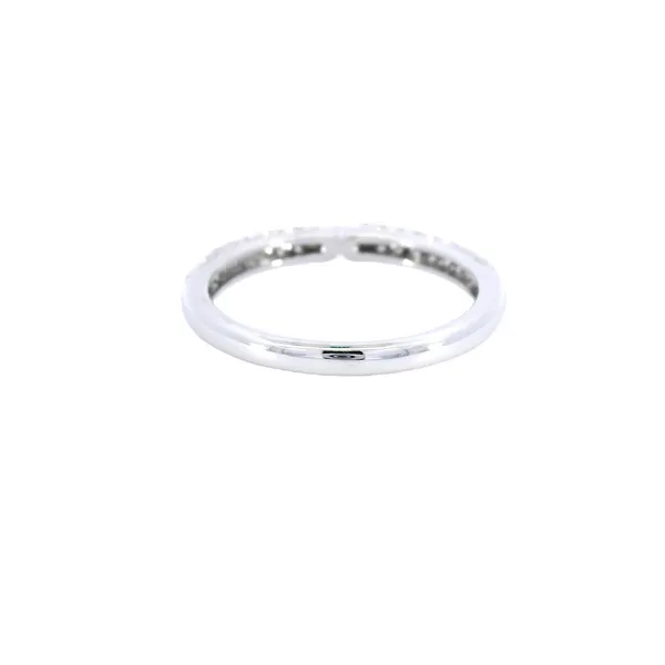 18K White Gold Pave Diamond Engagement Ring Setting Image 3 Carroll's Jewelers Fort Lauderdale, FL