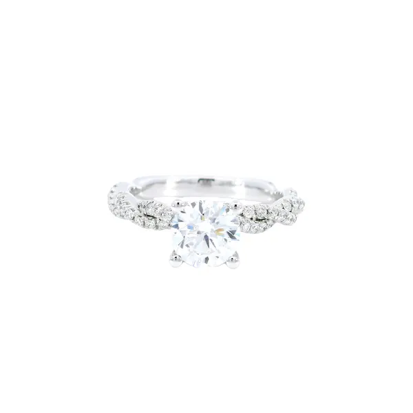 Nia 14K White Gold Round Diamond Engagement Ring Carroll's Jewelers Fort Lauderdale, FL