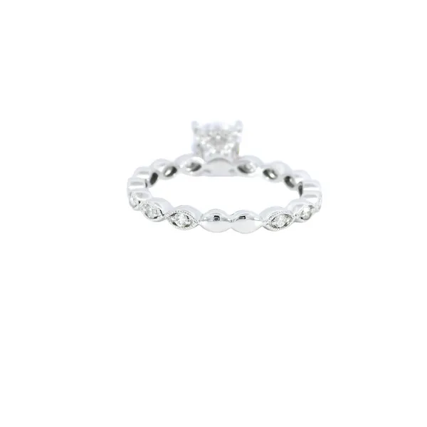 14K White Gold Diamond Engagement Ring Setting Image 3 Carroll's Jewelers Fort Lauderdale, FL