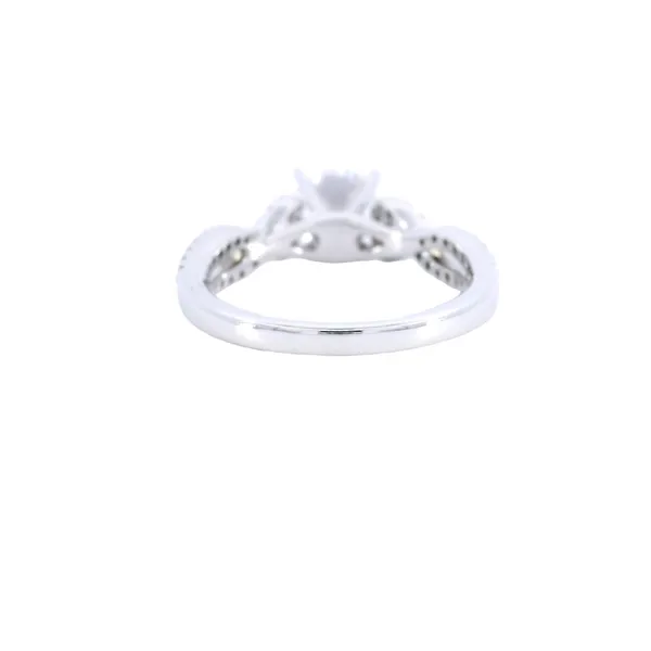 14K White Gold Designer Diamond Engagement Ring Setting Image 3 Carroll's Jewelers Fort Lauderdale, FL
