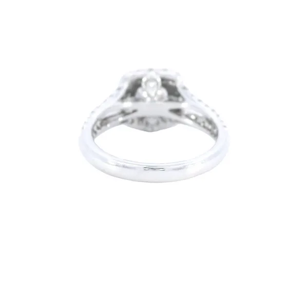 14K White Gold Split Shank Engagement Ring Setting Image 3 Carroll's Jewelers Fort Lauderdale, FL
