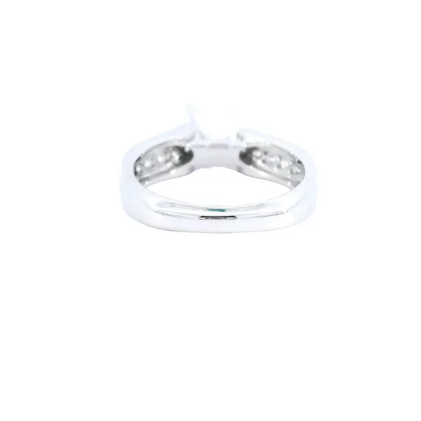 14K White Gold Contemporary Diamond Engagement Ring Image 2 Carroll's Jewelers Fort Lauderdale, FL