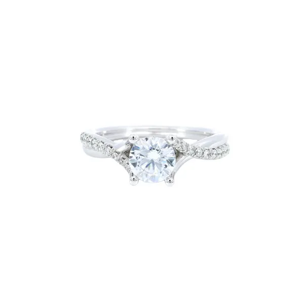 14K White Gold Diamond Engagement Ring Setting Carroll's Jewelers Fort Lauderdale, FL