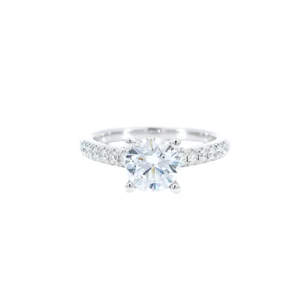14K White Gold Diamond Engagement Ring Setting Carroll's Jewelers Fort Lauderdale, FL