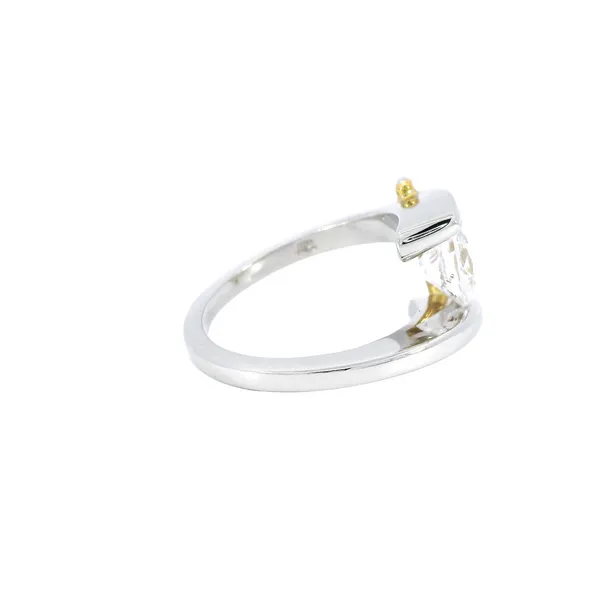 Platinum & 24K Yellow Gold Diamond Engagement Ring Setting Image 4 Carroll's Jewelers Fort Lauderdale, FL