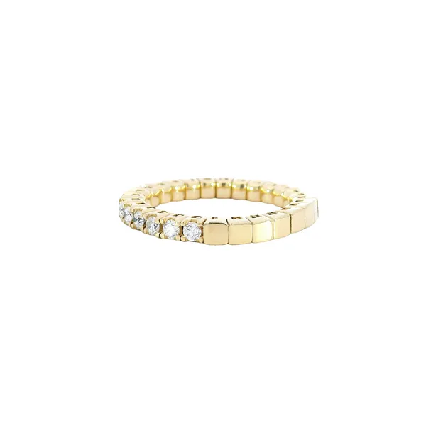 14K Yellow Gold Flexible Spryngs Diamond Band Image 2 Carroll's Jewelers Fort Lauderdale, FL