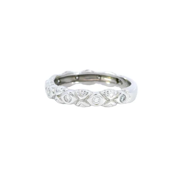 14K Gold Diamond Band Image 2 Carroll's Jewelers Fort Lauderdale, FL