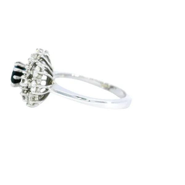 14K White Gold Tourmaline & Diamond Ring Image 2 Carroll's Jewelers Fort Lauderdale, FL