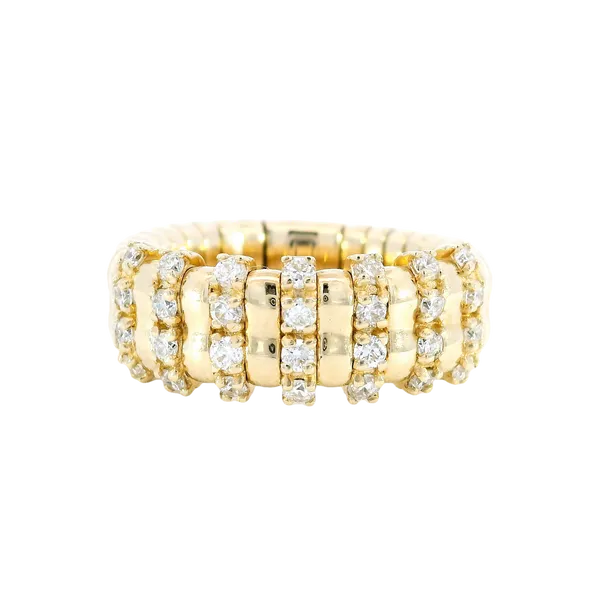 14K Yellow Gold Diamond Cluster Fashion Ring Carroll's Jewelers Fort Lauderdale, FL