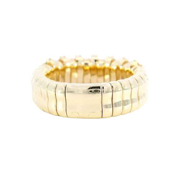 14K Yellow Gold Diamond Pickleball Ring Image 3 Carroll's Jewelers Fort Lauderdale, FL