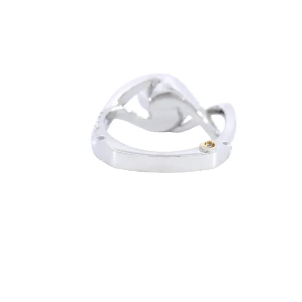 14K White Gold Crossover Diamond Engagement Ring Setting Image 3 Carroll's Jewelers Fort Lauderdale, FL