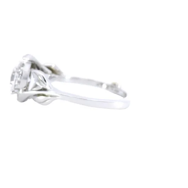 14K White Gold Contemporary Diamond Engagement Ring Setting Image 2 Carroll's Jewelers Fort Lauderdale, FL