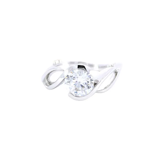 14K White Gold Diamond Solitaire Engagement Ring Setting Carroll's Jewelers Fort Lauderdale, FL