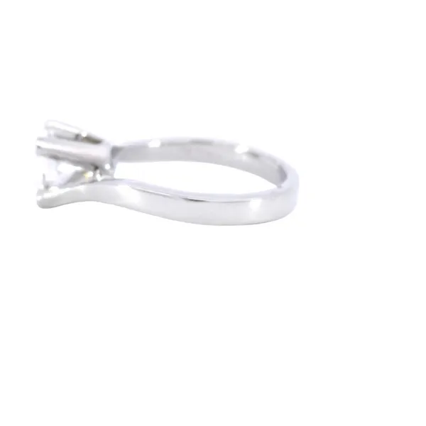 14K White Gold Solitaire Diamond Engagement Ring Setting Image 2 Carroll's Jewelers Fort Lauderdale, FL